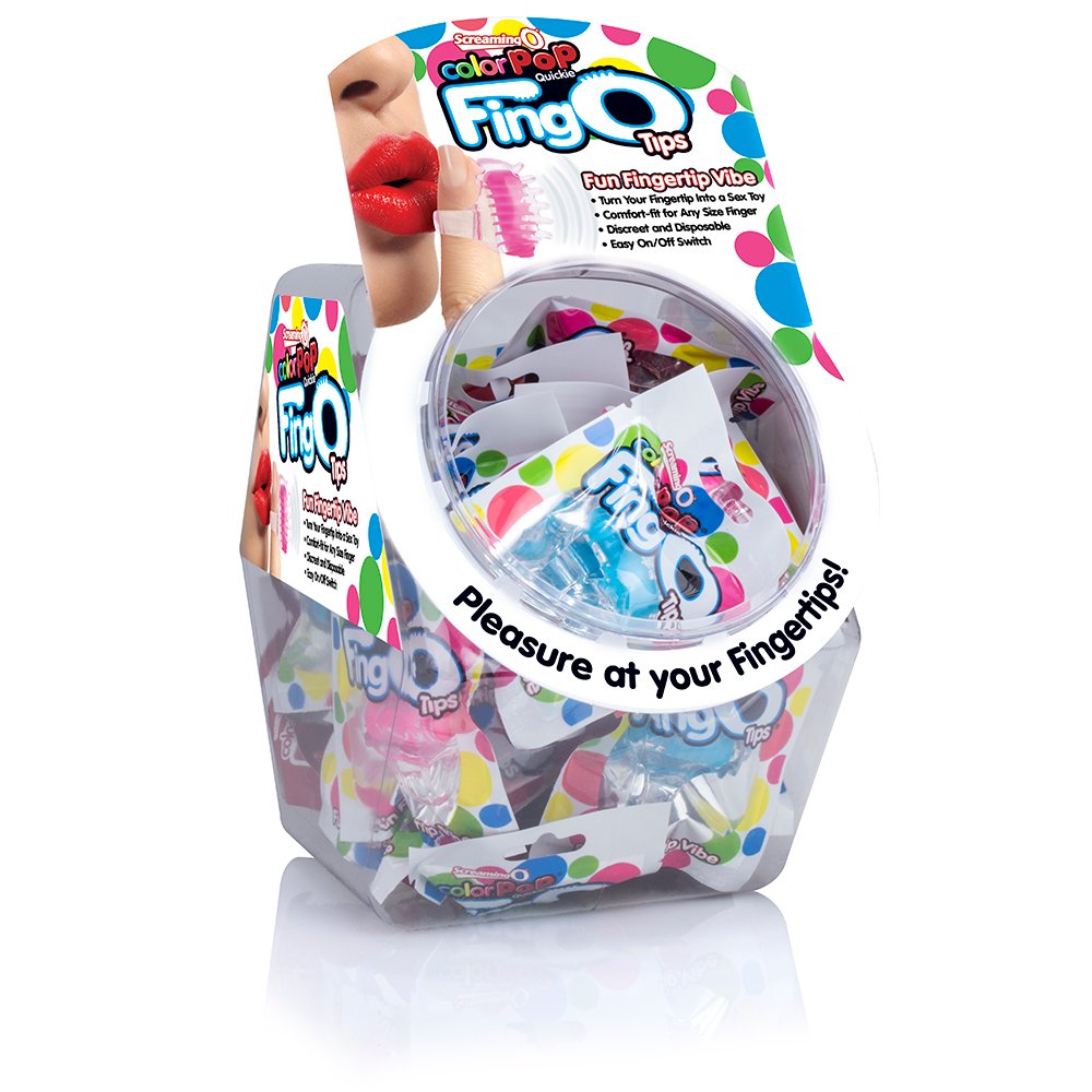 Fingo Tips - 36 Count Fishbowl - Assorted Colors - Image 1