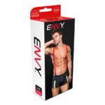 Fireman Bottom With Suspenders 2 Pc - Large/xlarge - Navy Blue/red - Image 3