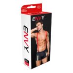 Fireman Bottom With Suspenders 2 Pc - Medium/large - Navy Blue/red - Image 3