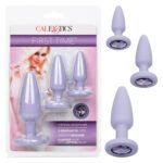 First Time Crystal Booty Kit 3-Piece Graduated Anal Plug Set – Purple - Image 12
