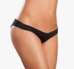 Flattering Mini Scrunch Panty – Black, Small/Medium