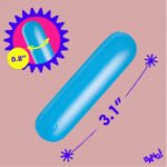 Flexible Silicone Bullet Vibrator – Blue, Rechargeable, Waterproof - Image 3