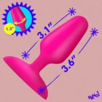 Flexible Vibrating Silicone Anal Plug – Pink, Rechargeable - Image 3