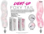 Foxy Tail Light Up Faux Fur Anal Plug – White