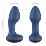 Frenzy App-Controlled Rotating Anal Vibrator - Blue - Image 4