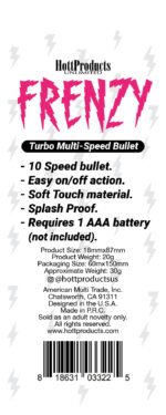 Frenzy Power Bullet Vibrator – Black