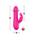 Freyja Mini Triple Ticklers Rabbit Vibe - Hot Pink - Image 6