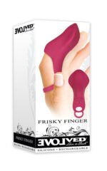 Frisky Finger Rechargeable Vibrating Finger Ring – Red - Image 2