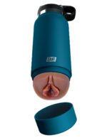 Fuck Flask - Private Pleaser - Blue Bottle - Brown - Image 7
