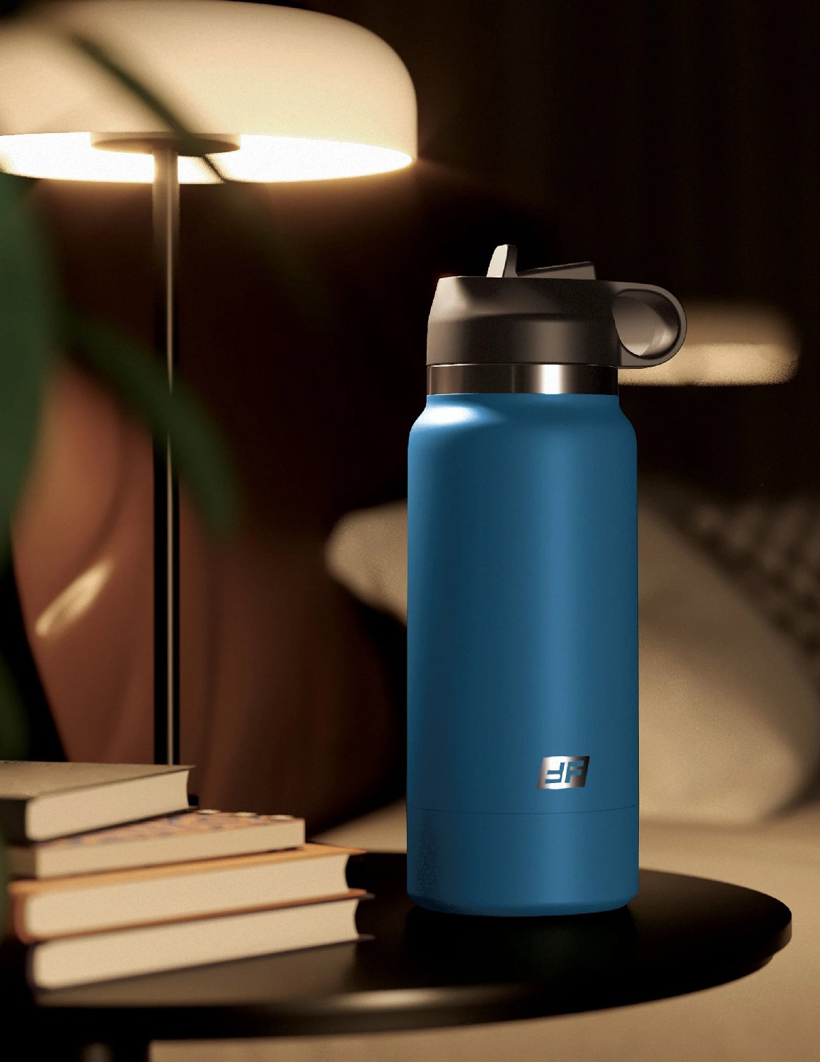 fuck-flask-private-pleaser-blue-bottle-brown Fuck Flask - Private Pleaser - Blue Bottle - Brown - Image 1