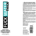 Fuck Water Thick 16oz Clear Water Based Lubricant