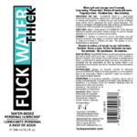 Fuck Water Thick 8oz Clear Water Based Lubricant