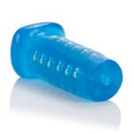 Beaded Masturbator with Silver Stroker Beads – Blue - Image 4