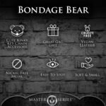 Gagged Teddy Bear Keychain – Burnt Orange - Image 4