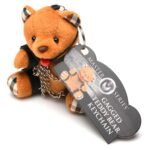 Gagged Teddy Bear Keychain – Burnt Orange - Image 5