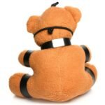 Gagged Teddy Bear Keychain – Burnt Orange - Image 6