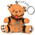 Gagged Teddy Bear Keychain – Burnt Orange - Image 7