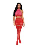 Garter Slip Dmnd - One Size - Red - Image 2