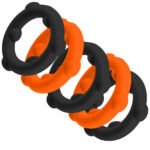Gearheads 5 Pack Spinner Rings - Orange Black - Image 2