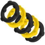Gearheads 5 Pack Spinner Rings - Yellow Black - Image 2