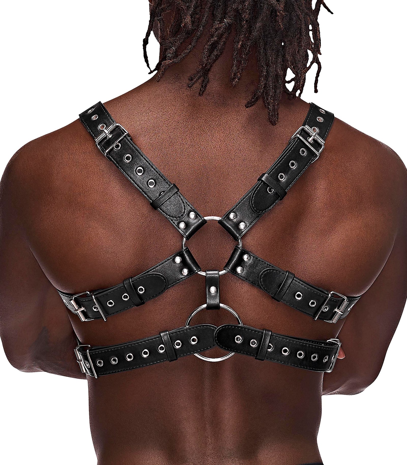 gemini-leather-harness-one-size-black Gemini Leather Harness - One Size - Black - Image 1