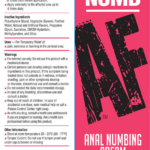 Numb Af - Anal Desensitizer Gel - Cherry - 1.5 Fl Oz
