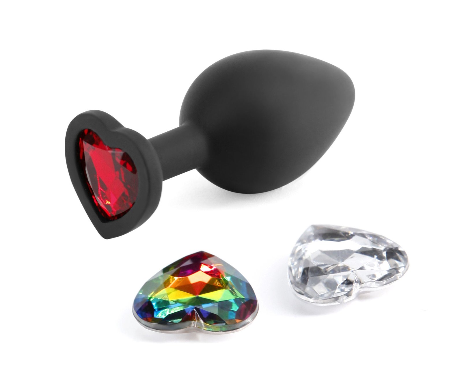 glams-xchange-heart-medium-black Glams Xchange Heart - Medium - Black - Image 1