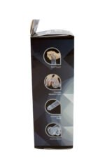Glitter Dick 8.5" Realistic Dildo – Clear with Platinum Glitter - Image 6