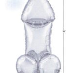 Glitterati Disco Penis 3 Foot Mylar Balloon