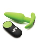 Glow in the Dark Butt Plug With Remote - Green - Image 3