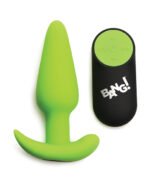 Glow in the Dark Butt Plug With Remote - Green - Image 4
