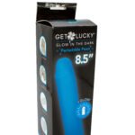 Glow-in-the-Dark Periwinkle Peen Dildo 8.5"
