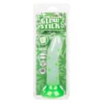 Glow Stick Leaf Green Vibrating Anal Plug with Suction Cup - Image 2