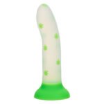 Glow Stick Leaf Green Vibrating Anal Plug with Suction Cup - Image 5