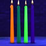 Glow Wax Uv Blacklight Reactive Drip Candles Set of 4 - Image 5