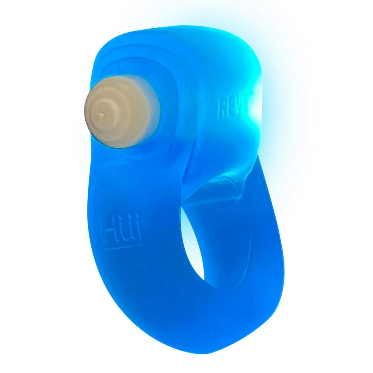 glowdick-cockring-with-led-blue-ice Glowdick Cockring With Led - Blue Ice - Image 1