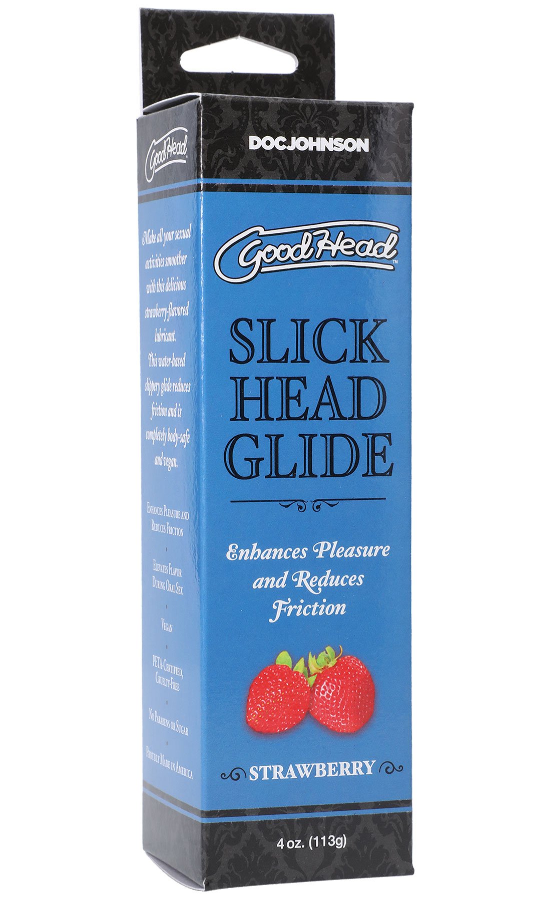 goodhead-slick-head-glide-strawberry-4-oz Goodhead - Slick Head Glide - Strawberry - 4 Oz. - Image 1