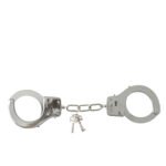Sex and Mischief Metal Handcuffs – Silver - Image 2
