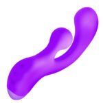 Gyro Rabbit Silicone Vibrator - Purple - Image 2