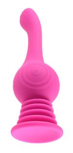 Gyro Vibe Rechargeable Vibrator with Gyrating Ball and Suction Cup Base – Pink - Image 4