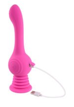 Gyro Vibe Rechargeable Vibrator with Gyrating Ball and Suction Cup Base – Pink - Image 5