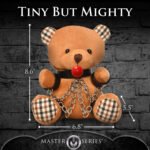 Gagged Teddy Bear Plush with Restraint Cuffs and Chains – Brown - Image 2