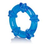 Magic C-Rings Blue Cock Ring Set – TPR – 3 Rings with Textured Nodules - Image 3