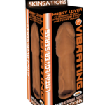 Skinsations Latin Lover Series Husky Lover 7 Inch Vibrating - Brown