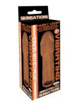 Skinsations Latin Lover Series Husky Lover 7 Inch Vibrating - Brown