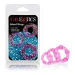 Island Rings Three-Pack Beaded Cock Ring – Pink - Image 9