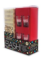 Happy Fucking Birthday Bash Stacking Tower Game with Shot Glasses