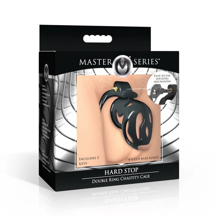 hard-stop-double-ring-chastity-cage Hard Stop Double Ring Chastity Cage - Image 1