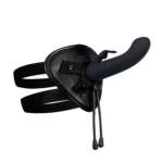 Heavenly Harness Black Rechargeable Vibrating Strap-On Harness Kit with 2 Silicone Sleeves - Image 7