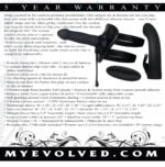 Heavenly Harness Black Rechargeable Vibrating Strap-On Harness Kit with 2 Silicone Sleeves - Image 9